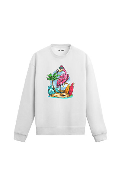 Colermi سويت شيرت بتصميم فلامنغو وركوب الأمواج