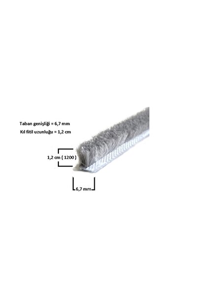 ALUWAND Cam Balkon ve Sürgülü 1200’lük Kıl Fitil – 30 Metre | 6,7 mm Taban Ge...