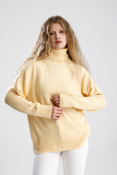 Figo Pulover de damă cu gât tricotat