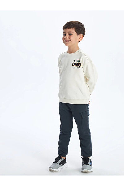 LC Waikiki LCW Kids Antrasit Beli Lastikli Kalın Erkek Çocuk Jogger Eşofman Altı