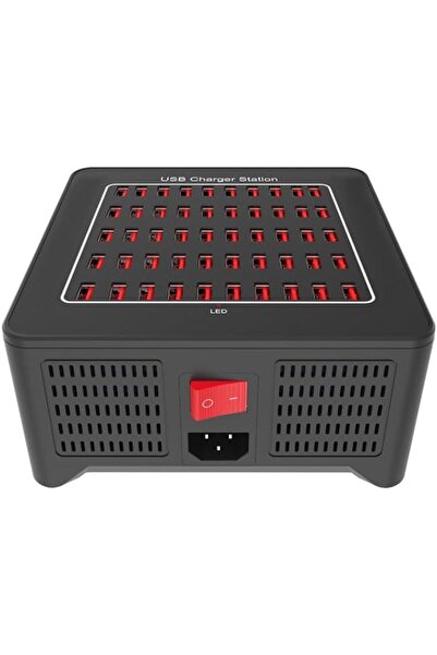 Generic محطة شحن ذكية YFY-A77 بقوة 250 واط و50 منفذ USB