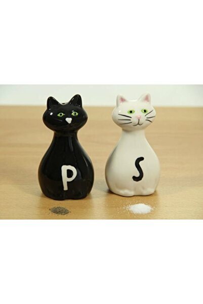 Gadget Master Set salt shaker and pepper shaker Cat