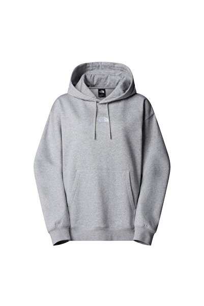 THE NORTH FACE W Essential Oversize Hoodie Women's Sweatshirt Nf0A89Endyx1 Grey-M