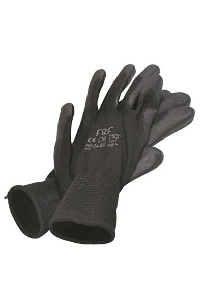 WD-40 Mănuși de lucru cu strat de poliuretan WD40 Bunting Black 805168WD, negre, mărime XL/10