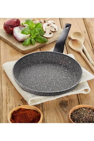 LAVONNI Diez 18 cm Granite Griddle Pan Gray Non-Stick