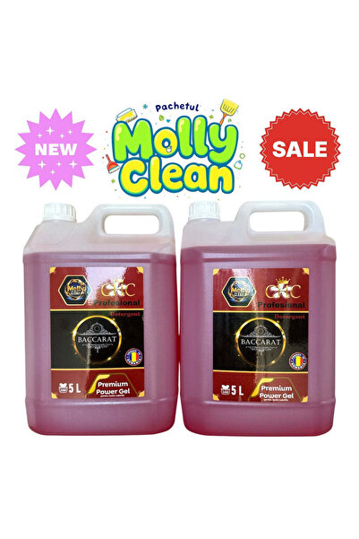 MOLLY CLEAN Pachetul cu 2 x5 Litri Detergent Profesional Baccarat Deluxe