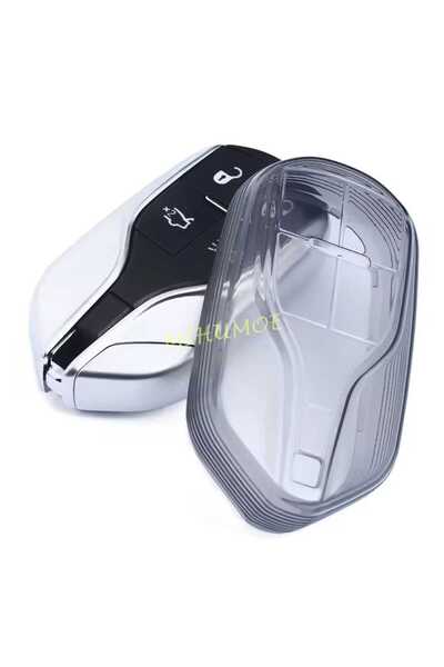 AYCANSTORE Maserati key fob cover - transparent dark clear