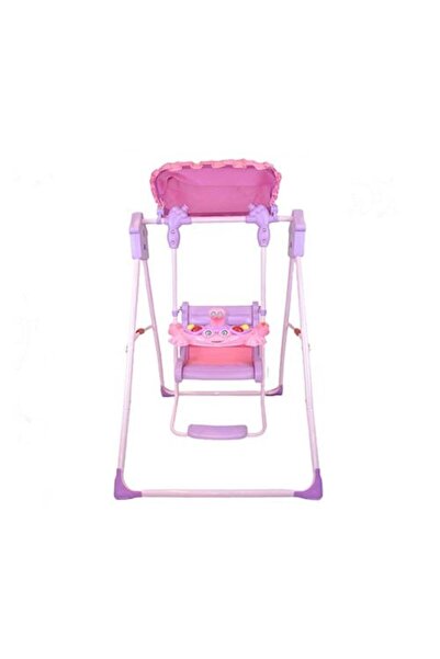 Generic Kids Swing Set with Canopy and Music 104 (Pink)