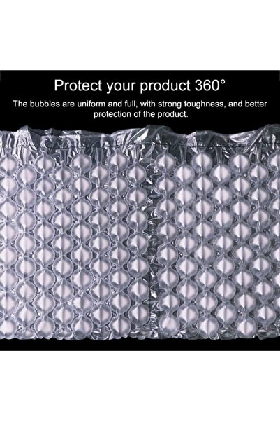 Generic 2PCs Inflatable Gourd Film Bubble Film Express Packaging Shockproof Air Cushion Film, Length: 300m -