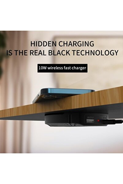 Generic T16 10W Long-distance Air-tight Magnetic Wireless Charger for Desktops Within 30mm Thickness