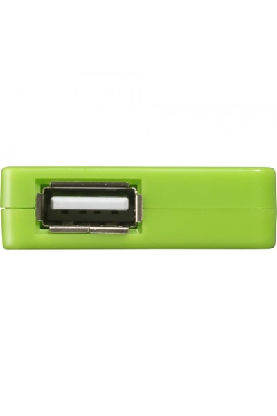 SOHO Universal Hub 4 Ports with USB 2.0 Plug, 17 cm, Green
