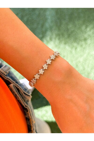 papatya aksesuar سوار النجمة في السماء من الفولاذ الأصلي الذي لا يفقد لونه