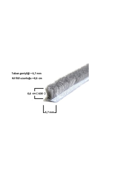 ALUWAND Cam Balkon ve Sürgülü - 600’lük Kıl Fitil – 30 Metre | 6,7 mm Taban G...