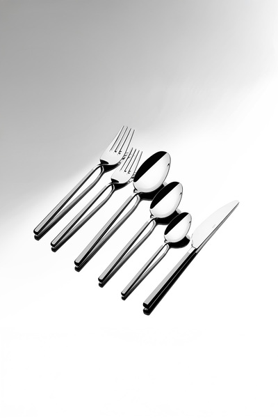 Nehir Gloria Satin 12-Person 72-Piece Cutlery Set