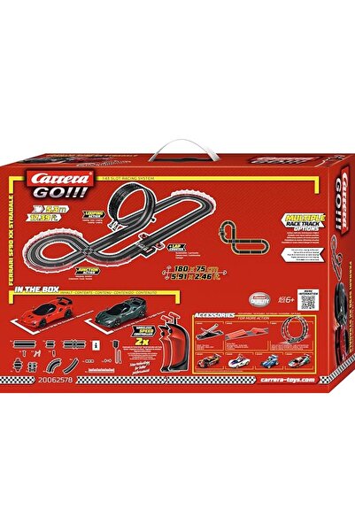Carrera GO!!! Ferrari SF90 XX Stradale Slot Car Set | 5.3m Wireless Track | 2 Players
