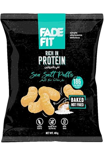 Fade Fit -نفثات ملح البحر، غنية بالبروتين، مخبوزة، غير معدلة وراثيًا 40 جم × 6