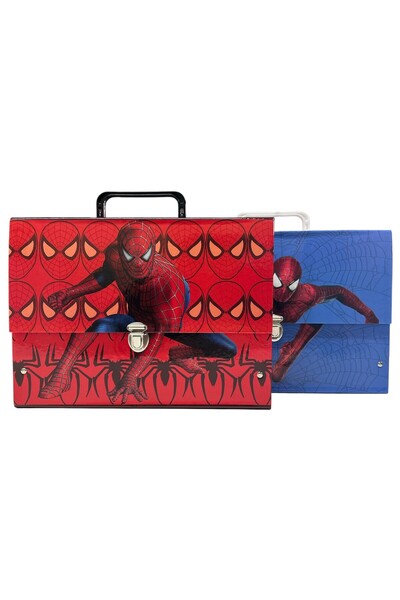 NOVENTRA Örümcek Adam Figürlü Sert Kapak Okul Klasörü - A4 Boyut, 2 Halkalı