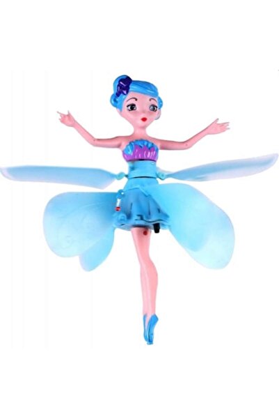 dalimag Păpușă zburătoare, EFOX, Zână magică, controlată manual, albastră, 19x15cm