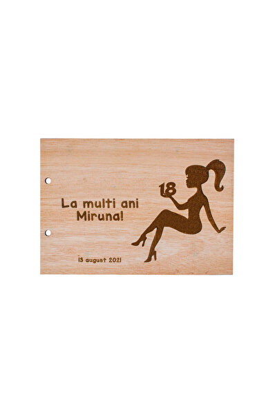 OEM Album Foto Majorat Personalizat din lemn GuestBook Balerina 30x21 cm