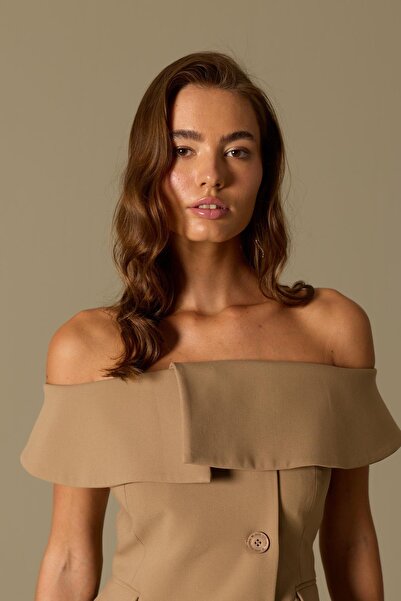 NOK İSTANBUL Iconic Carrie Tailored Vest Bronze Brown