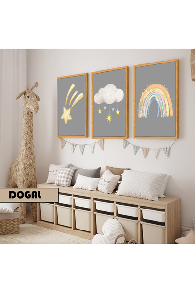 Harika bir ev Dečija soba Dnevna soba - Minimalistički Moderni Boemski ZVEZDA...