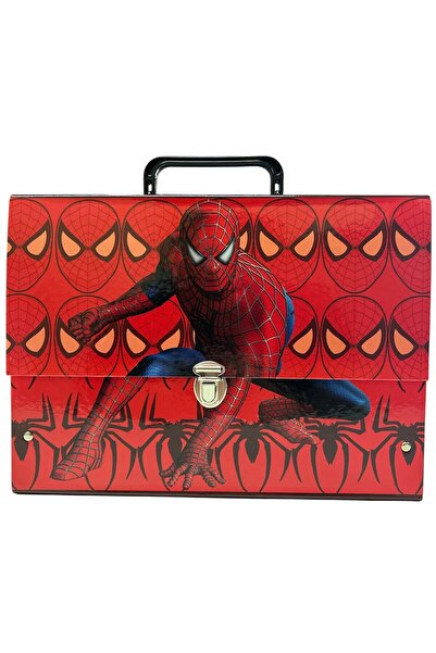 NOVENTRA Örümcek Adam Figürlü Sert Kapak Okul Klasörü - A4 Boyut, 2 Halkalı