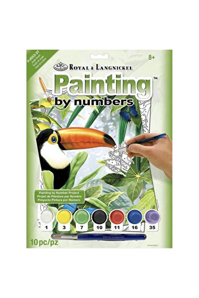 Royal&Langnickel لوحة تلوين طائر الطوقان الغابي بالأرقام