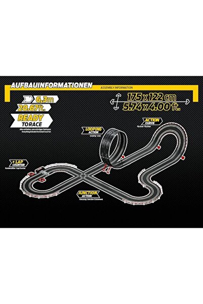 Carrera Digital 143 High Speed Race Track Set | 6.3m Track with Turbo Boost & Lap Counter