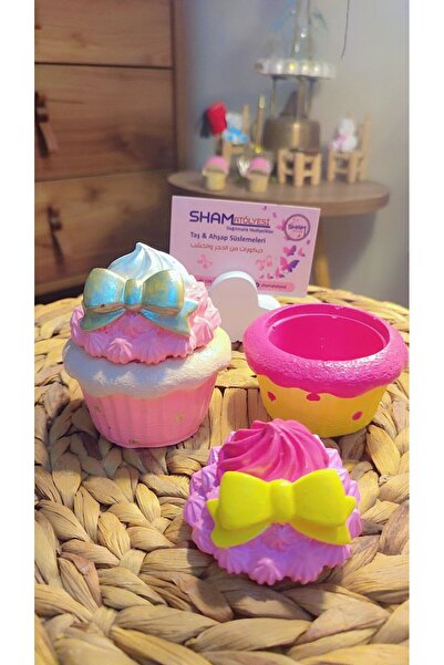 shamatolyesi cupcake kutu Kahve süslemeleri 2tane