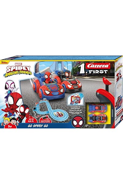 Carrera FIRST Spidey Slot Car Racing Set | 1:50 Scale, 2 Players, Ages 3+ (Model 20063049)