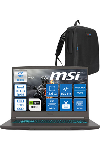 MSI Thın 15 I7-13620H 16GB 1tb 4GB/RTX3050/45W 15.6" 144Hz W11Home 3057XTRH02...