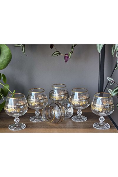 FERMATO طقم مكون من 6 قطع مصنوعة يدويًا من الذهب عيار 24 قيراط - أكواب قهوة ك...