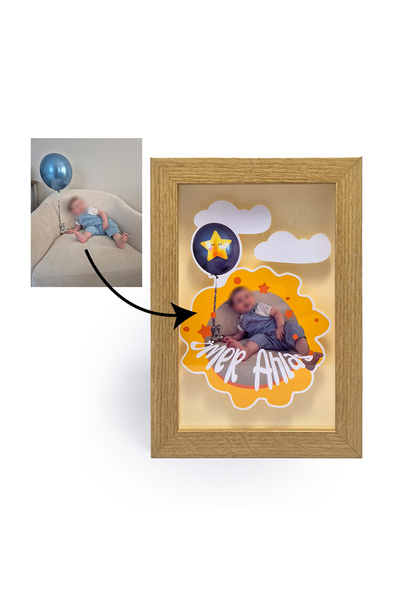 Özgür Kişiye Özel Çocuk ve Bebekler için Derin Özel Tasarım Fotoğraf Çerçeves...