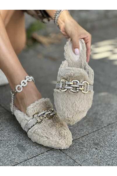 Giydim Gidiyor Forte Extreme Пъхкави пантофи Крем