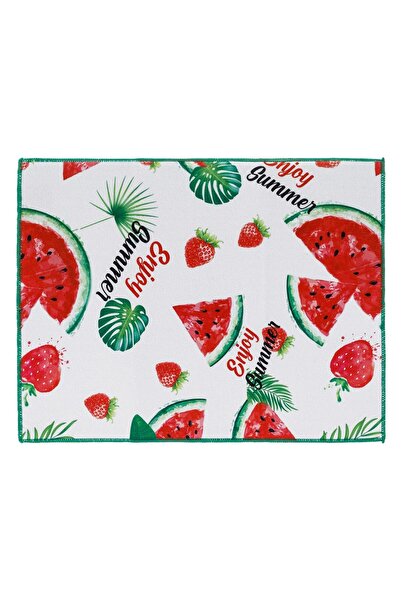 OEM Λευκή πετσέτα με σχέδιο καρπούζι 50x39cm