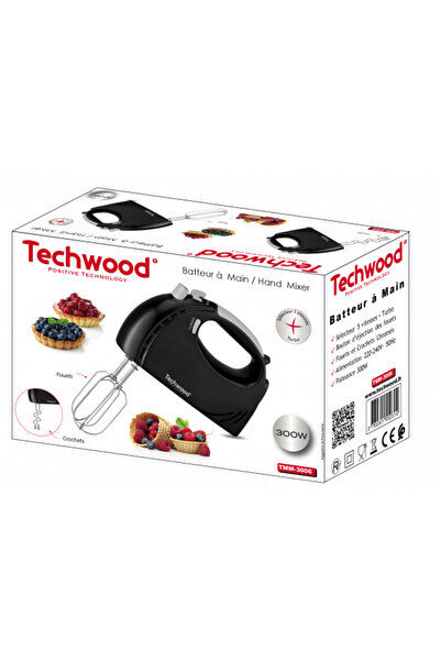 Techwood Hand mixer TMM-3006, 300W, 5 speeds + Turbo