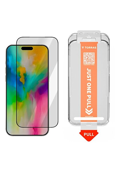 TORRAS Protector de ecran din sticlă securizată pentru iPhone 17 GlassGo Inst...