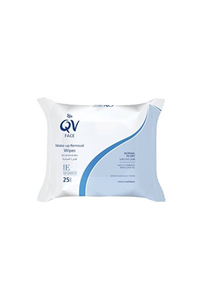 Qv مناديل إزالة المكياج - 25 منديلًا