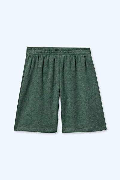 Brix Boy's Waffle Shorts Green Color
