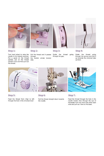 Generic Mini Sewing Machine-12 Built-in Stitch Patterns, 2-Speed Foot Pedal, Dual Power, Sewing Kit Included