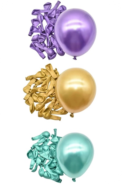 BİDOLUMUTLULUK Deniz Kızı Konsept Metalik Balon Seti Parti Doğum Günü Konsept...