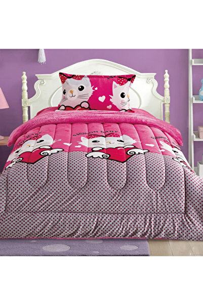 Generic Kids 3 Piece Winter Sherpa Comforter Set Single Size 150x200Cm Multicolor