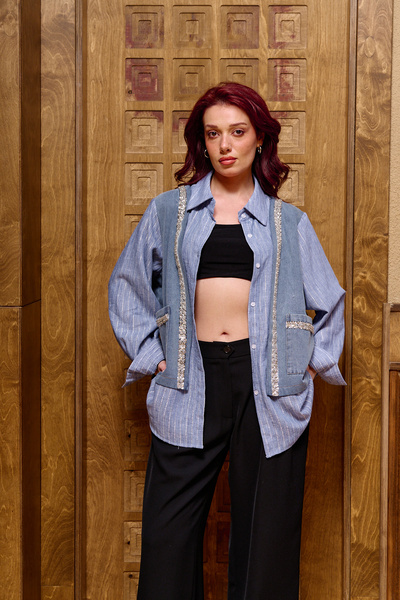 ALOFA Yelekli Gömlek