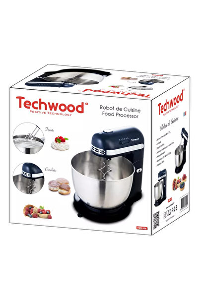Techwood Μίξερ λεκάνης TMB-356, 3,5L, ανοξείδωτο ατσάλι, 5 ταχύτητες, 350W