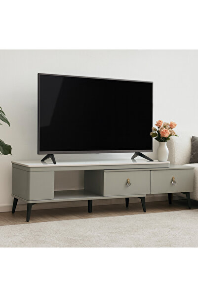 MARINO Modern TV table 120X30X45 cm extendable 100 cm
