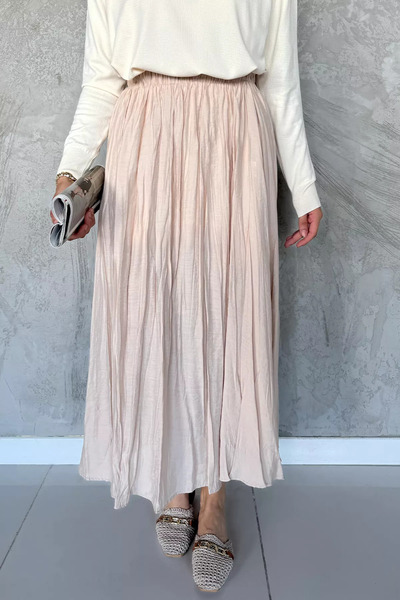 julude Stone Waist Elasticated Hijab Skirt