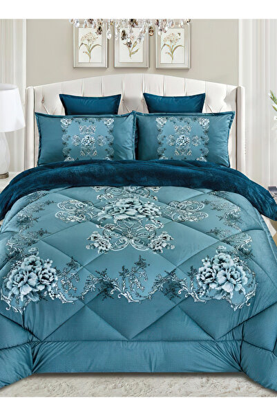 Generic Ultra Soft Winter 4Pcs Comforter Set Single Size 160x210cm Floral Bedding Sets Multicolor
