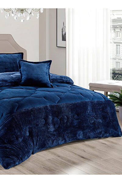 Generic طقم لحاف شتوي فائق النعومة، مكون من 4 قطع، مقاس مفرد، 160×210 سم، طقم أغطية سرير مزهر متعدد الألوان