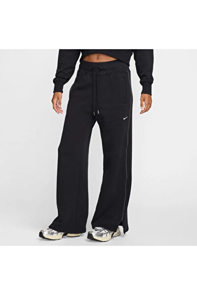 Nike Women's Phoenix Fleece Pant Yüksek Belli Siyah Kadın Eşofman Altı