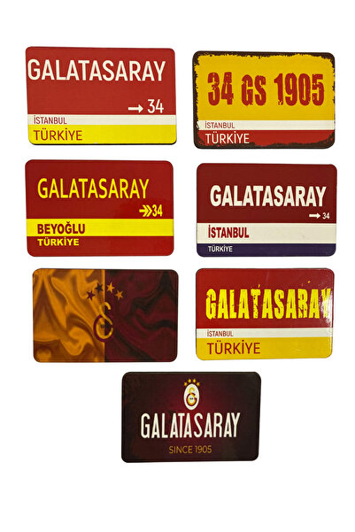 DURUSA Galatasaray Magnet 6x9 cm |MDF Buzdolabı Süsü Dekoratif